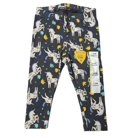 Toddler Girls Unicorn Leggings Cat & Jack Charcoal Gray 12M NEW - Picture 1 of 2